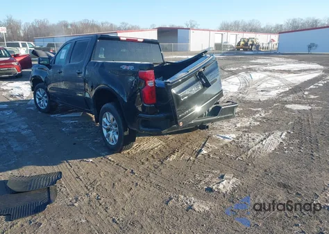 2023 Chevrolet Silverado 1500 4Wd Short Bed Custom из США, поврежденный, VIN 1GCPDBEK4PZ166908